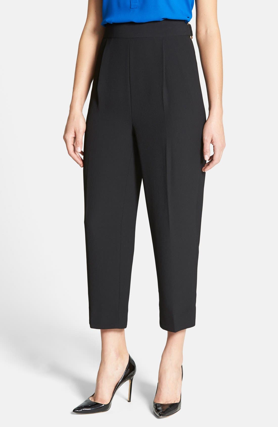 Vince Camuto High Waist Side Zip Pants (Regular & Petite) Nordstrom