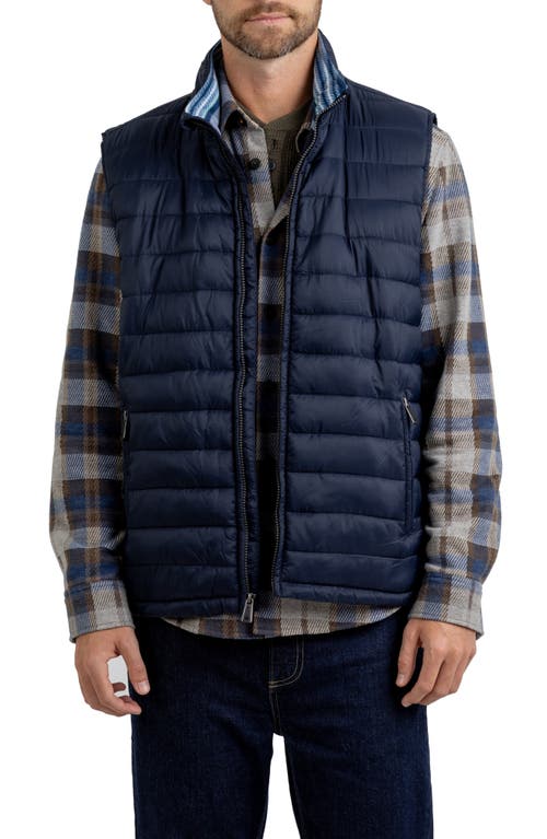 Rainforest Water Resistant Quilted Vest in Navy Big Sky 