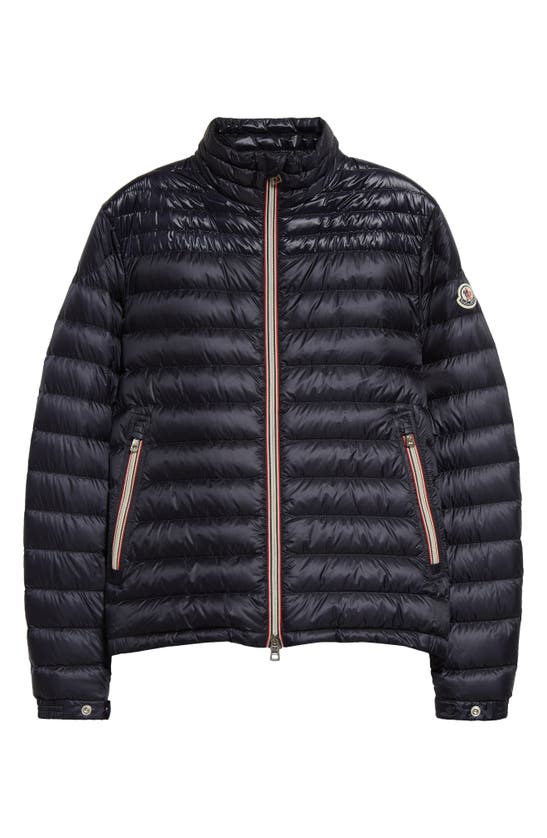 Shop Moncler Daniel Nylon Down Puffer Jacket In Blue