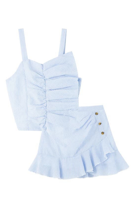 Click to view more detailed imagery on our partner's website Habitual Girl Habitual Kids Kids' Amari Stripe Tank & Ruffle Skirt Set