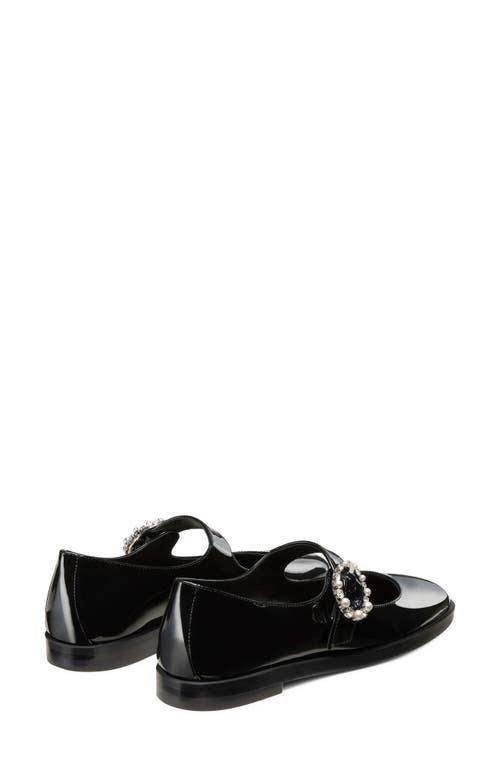 Shop Stuart Weitzman Loralei Crystal Mary Jane In Black