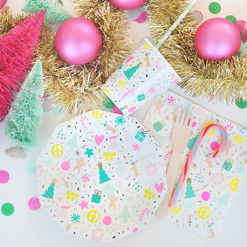 Shop Daydream Society Christmas Themed Party Packages In Neon Christmas Elements