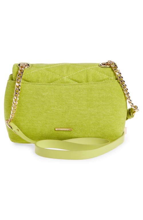 Rebecca Minkoff Edie Quilted Convertible Crossbody Bag In Chartruese