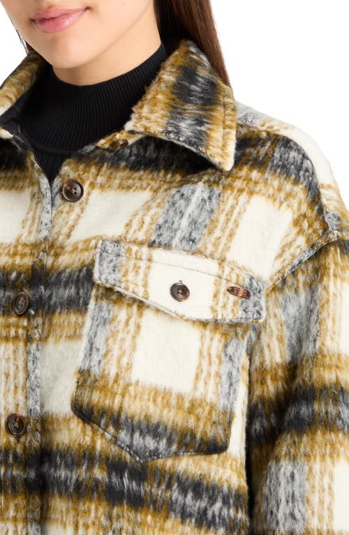 Shop Scotch & Soda Check Brushed Jacket In Olive Check