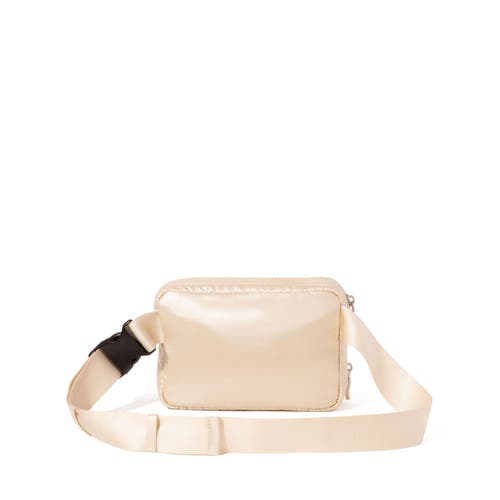 Baggallini Modern Belt Bag Sling In Champagne Puff