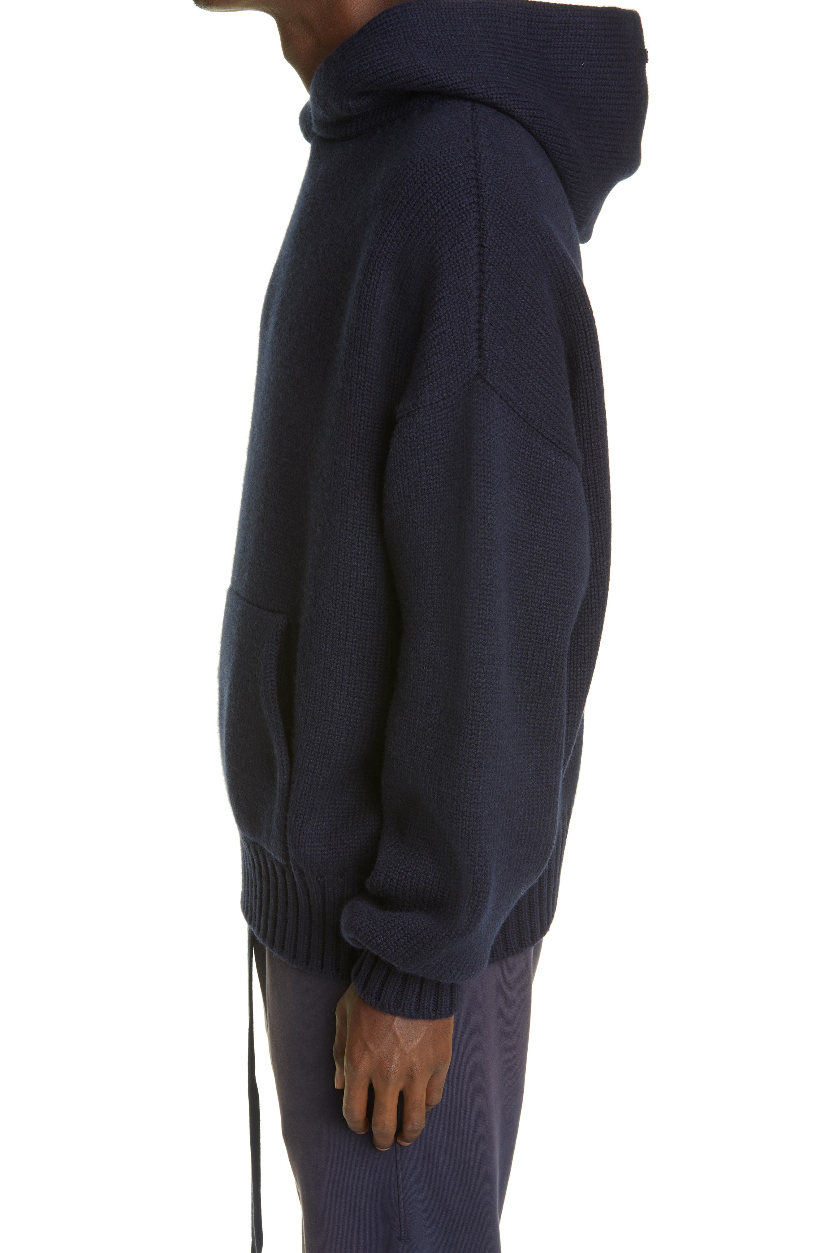 hooded wool sweater mens