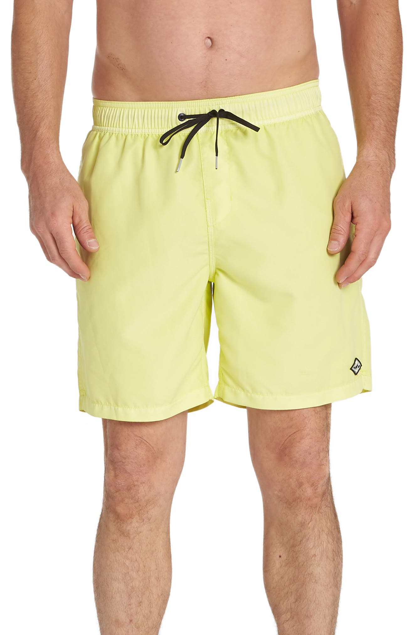 Billabong All Day Layback Swim Volley Trunks, Yellow