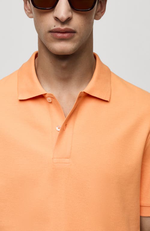 MANGO MANGO RELAXED COTTON PIQUÉ KNIT POLO 