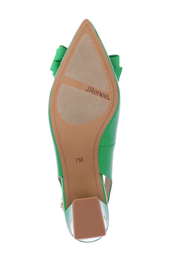Shop J. Reneé Kimma Slingback Pointed Toe Pump In Green