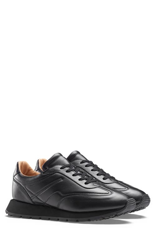 Koio Retro Runner Leather Sneaker in Shadow