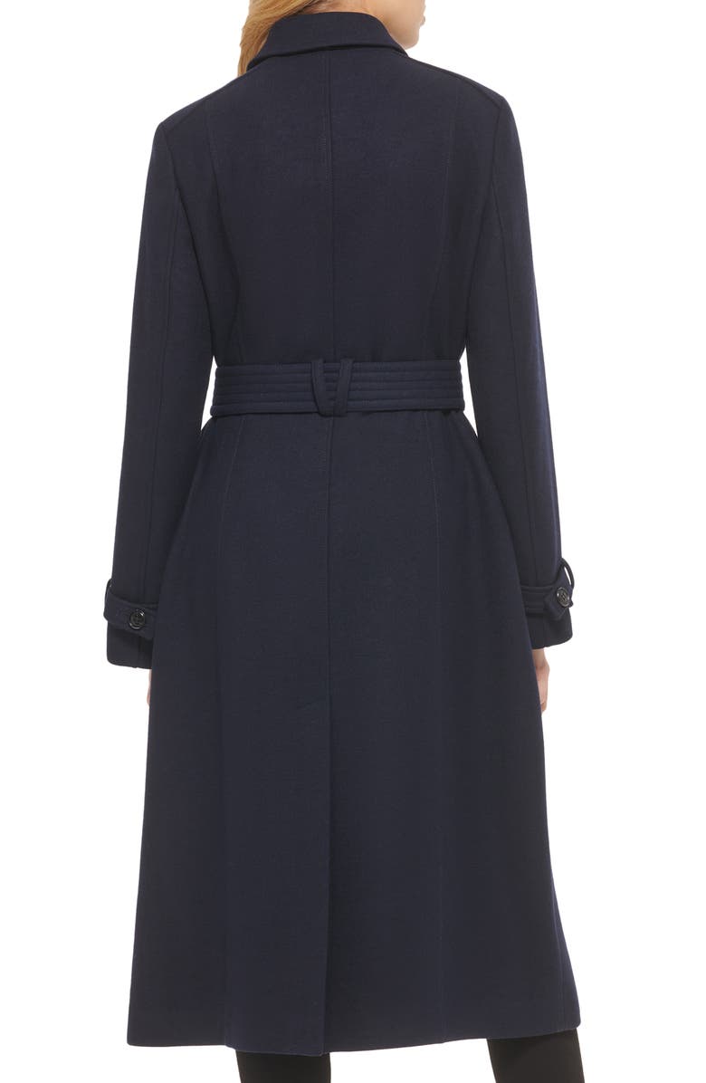 Cole Haan Signature Flared Belted Wool Blend Trench Coat | Nordstrom