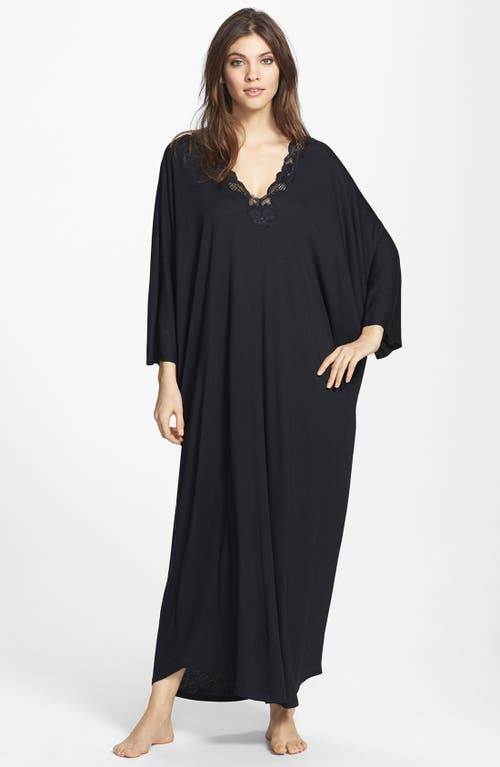 Zen Floral Caftan in Black