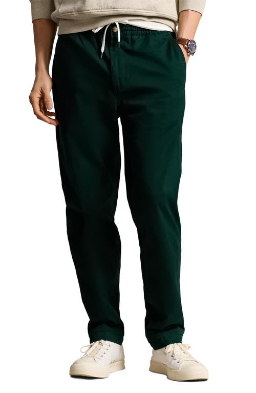 Shop Polo Ralph Lauren Relaxed Tapered Drawstring Stretch Twill Chinos In Moss Agate