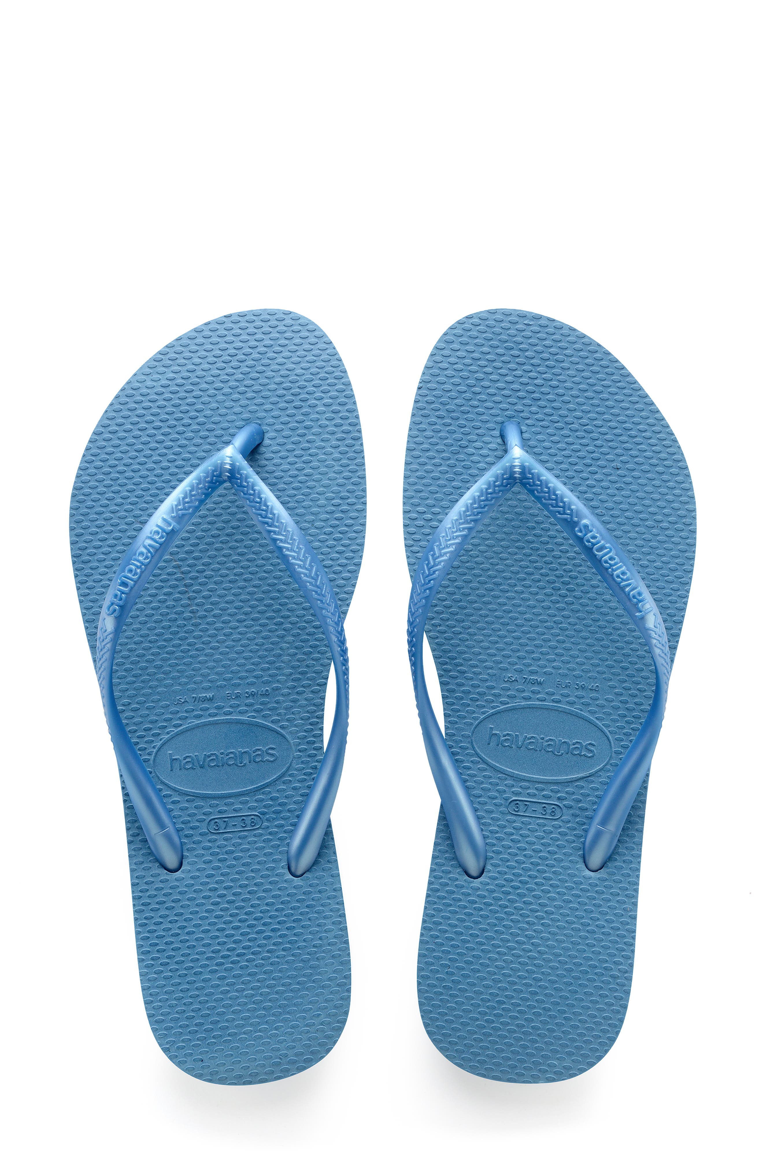 slim white havaianas flip flops