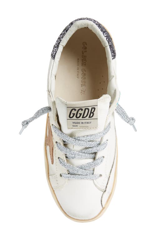 Golden Goose Kids' Super-star Low Top Sneaker In Cream/beige/dark Grey