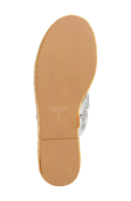 Shop Cecelia New York Gester Platform Slide Sandal In Silver