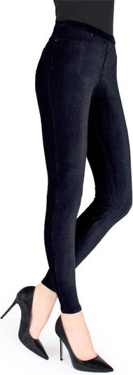 MeMoi Thin-Rib Slim-Cut Stretch Corduroy Leggings - Womens
