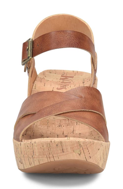 Korks Denica Wedge Sandal In Tan