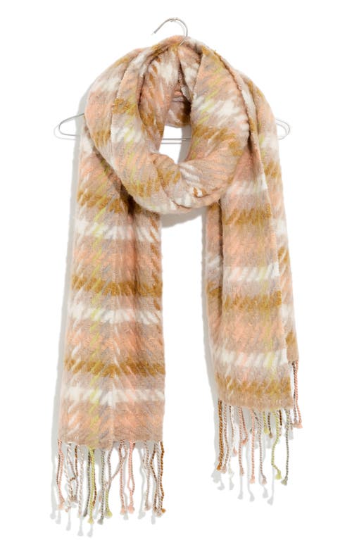 Madewell Barwell Plaid Oversize Scarf in Ashen Silver at Nordstrom