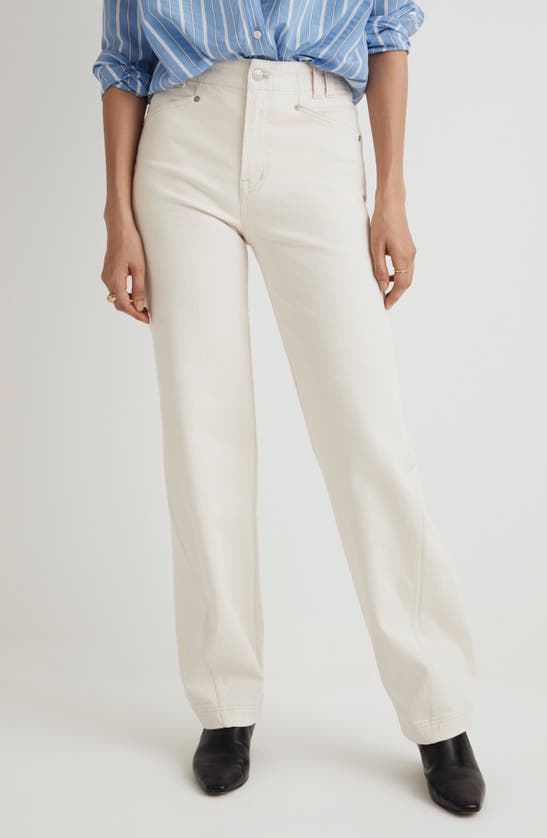 Shop Madewell The Perfect Wide Leg Jeans In Vintage Canvas