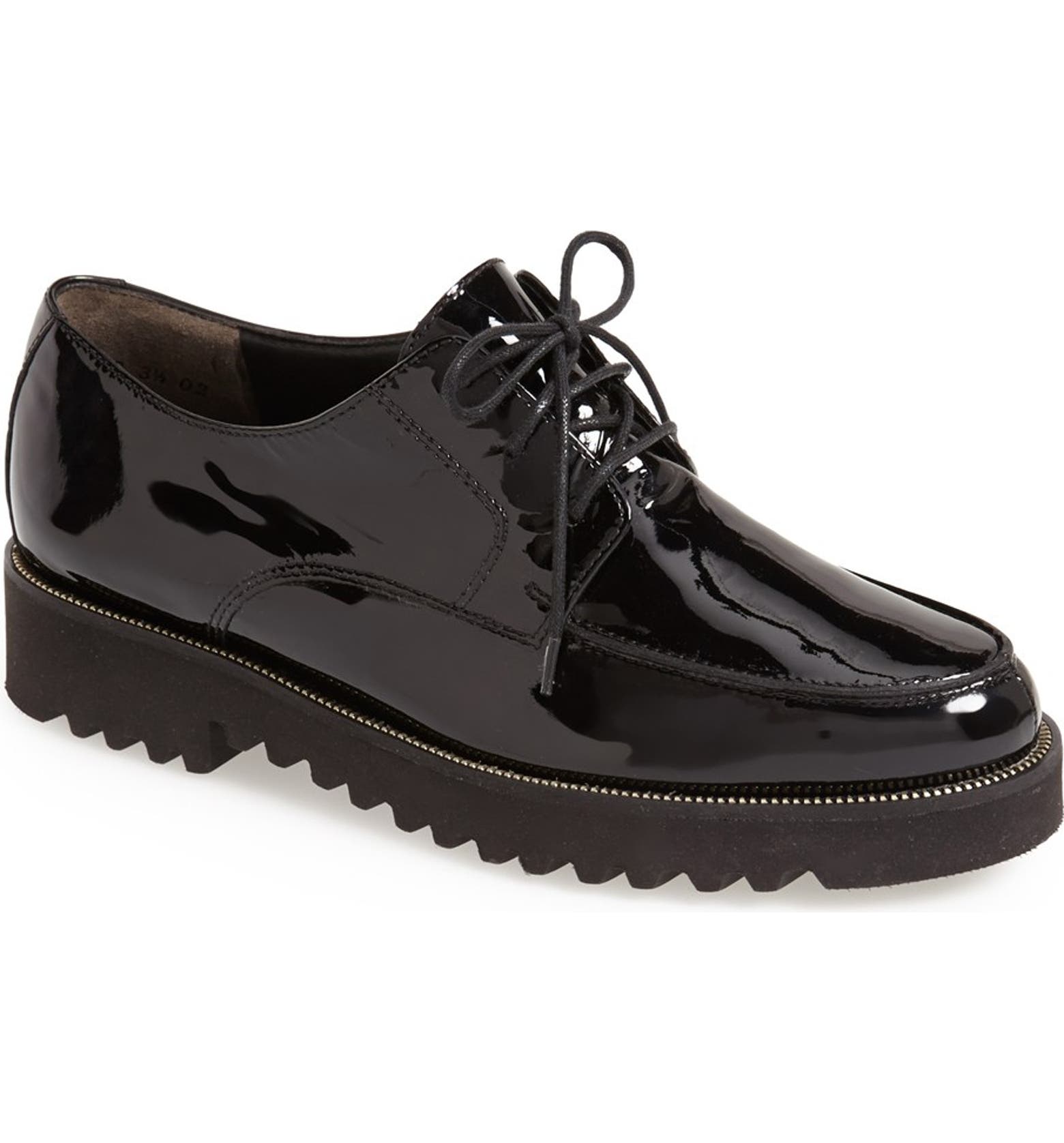 Paul Green 'Alec' Patent Leather Lace Up Flat (Women) | Nordstrom