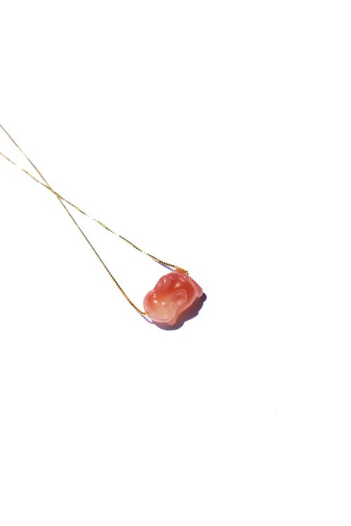 Shop Seree Bunny Pink Agate Pendant Necklace