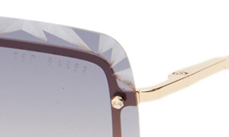 Ted Baker 60mm Rimless Square Sunglasses In Gold