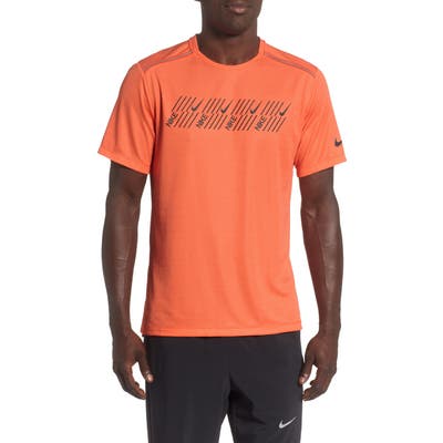 Nike Miler Tech Capsule T-Shirt, Orange