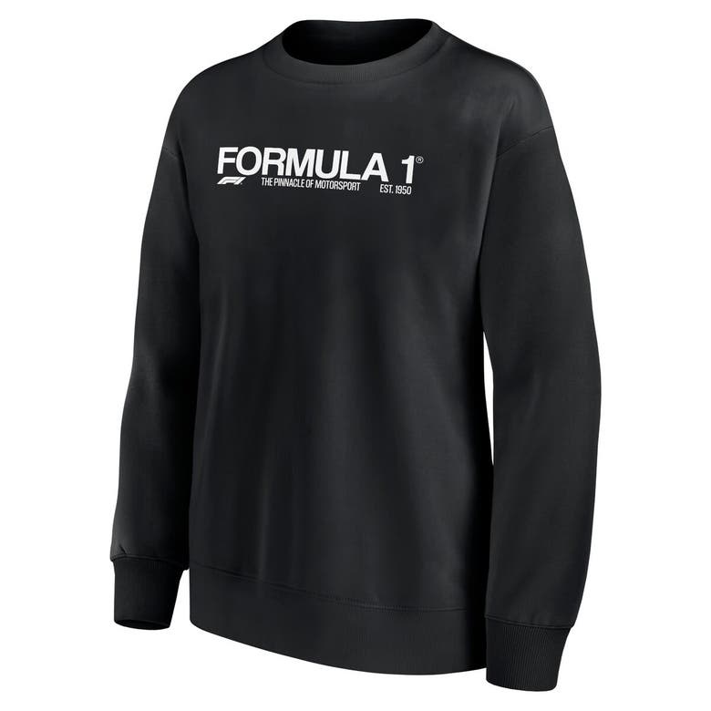 Shop Fanatics Branded Black Formula 1 Merchandise End Credits Fleece Pullover Sweatshirt