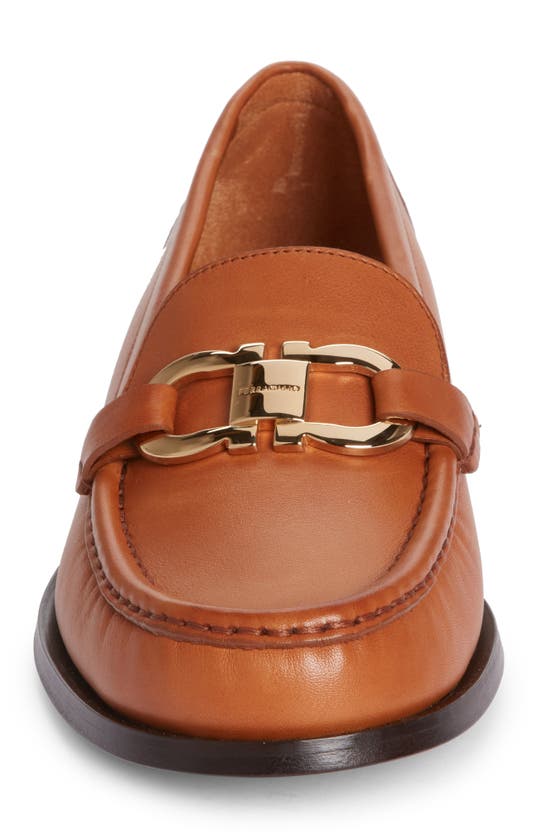 Shop Ferragamo Maryan 2 Loafer In Cuoio