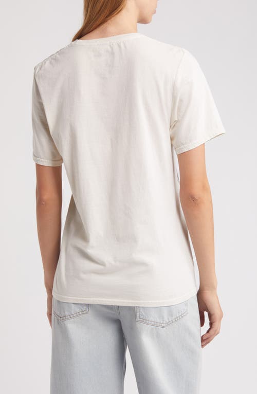 Shop Philcos Chainsmokers Oversize Cotton Graphic T-shirt In Cream