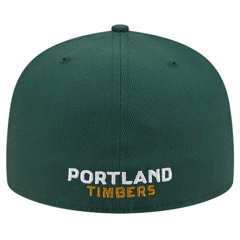 Shop New Era White/green Portland Timbers 2024 Kick Off Collection 59fifty Fitted Hat