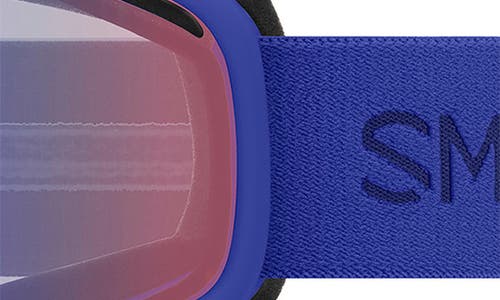 Shop Smith Vogue 154mm Snow Goggles In Lapis/blue Sensor Mirror