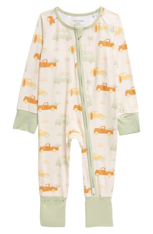 Coco Moon Babies'  Beach Bound Convertible Romper In Ivory Multi