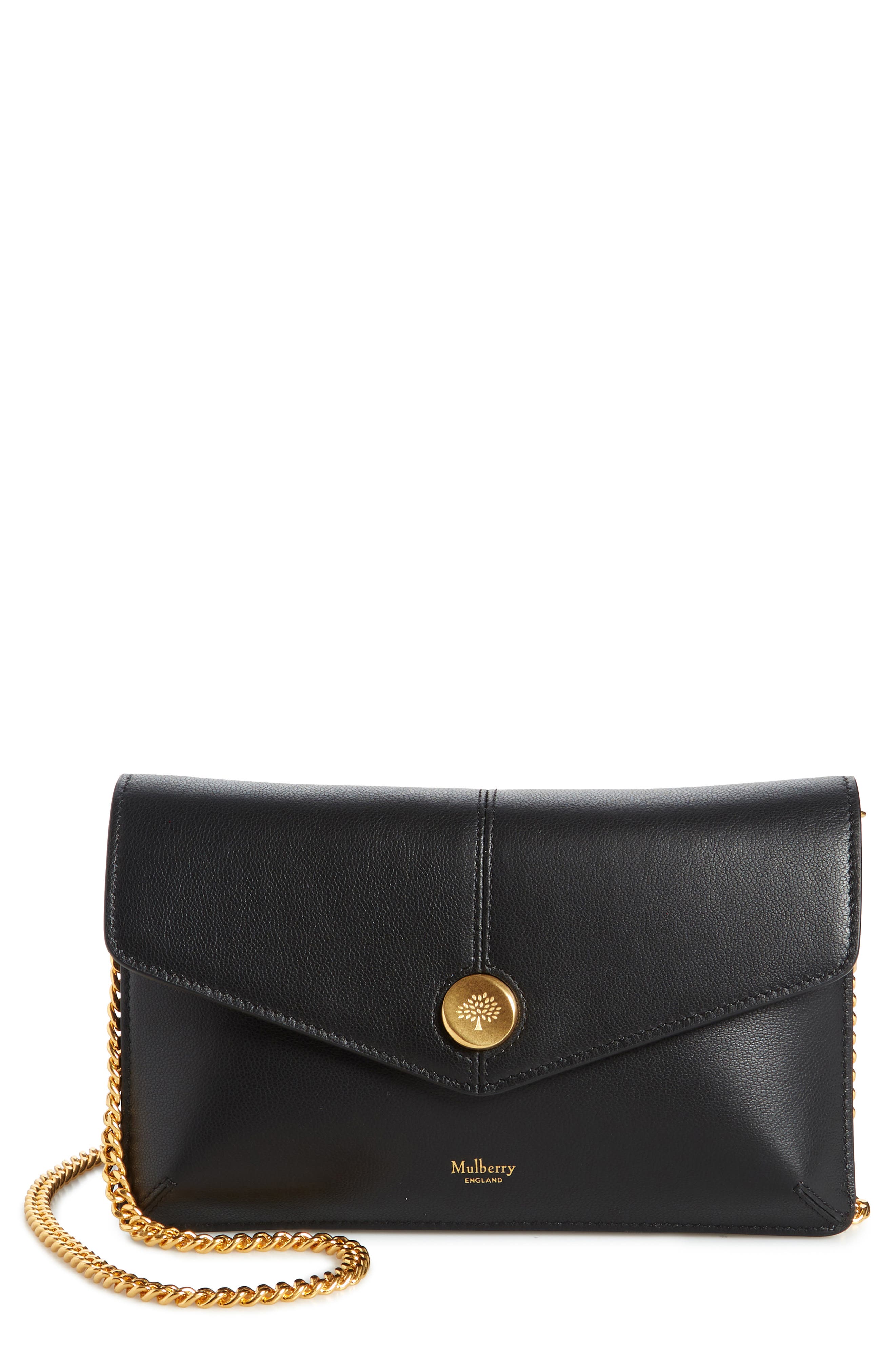 Mulberry Pochette on a Chain in Black 