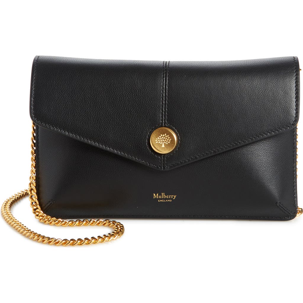 Mulberry Pochette on a Chain in Black