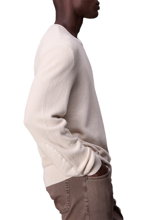 Shop Rag & Bone Dexter Washed Crewneck Sweater In Ivory