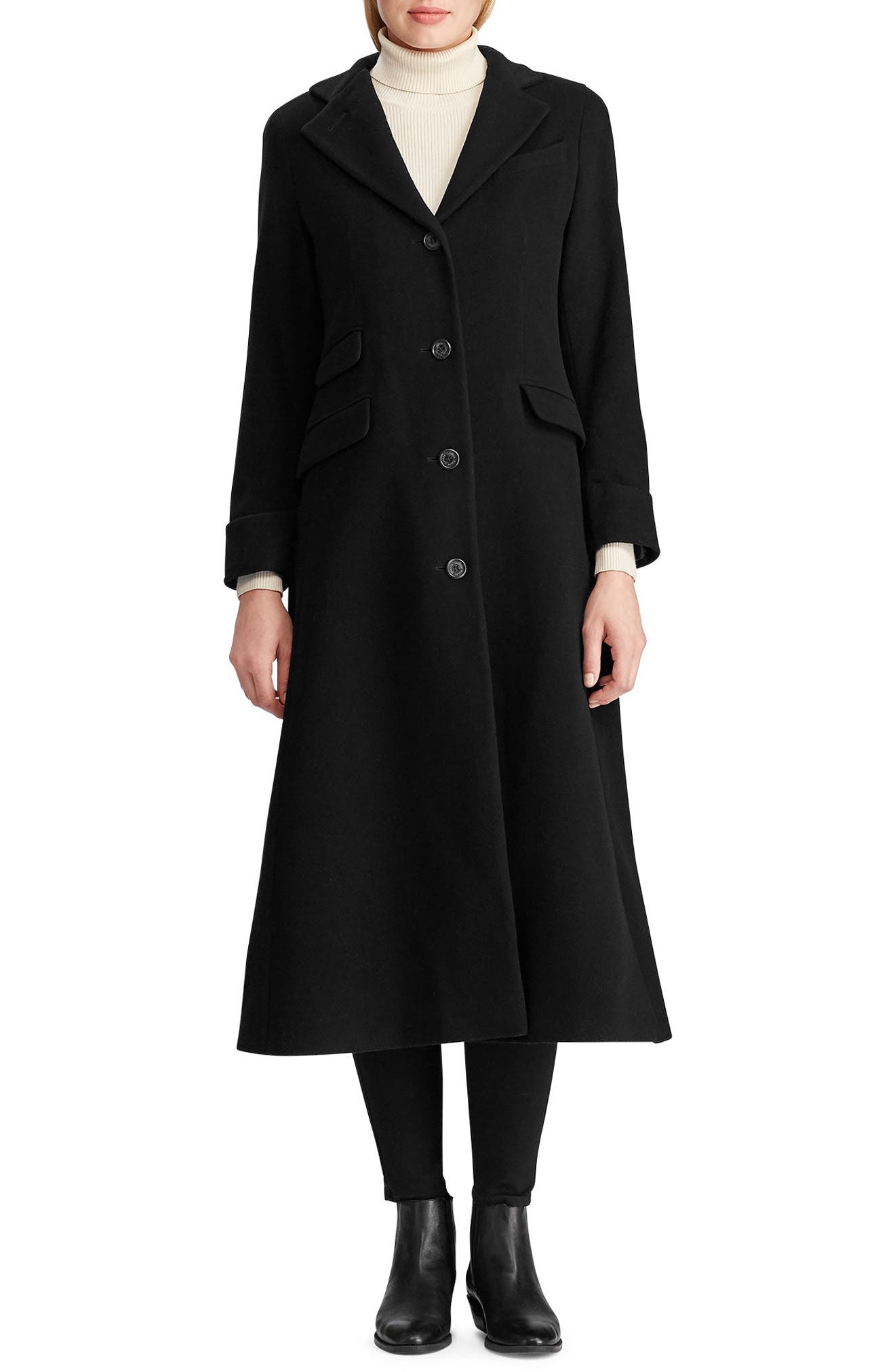 wool blend reefer coat lauren ralph lauren