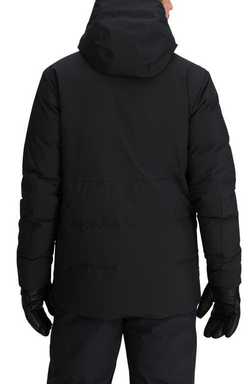 Shop Outdoor Research Snowcrew 700 Fill Power Down Hooded Jacket In Black