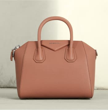 Givenchy Micro Antigona Shoulder Bag In Calf Leather In Neon Pink