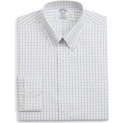 Brooks Brothers Regent Regular Fit Windowpane Dress Shirt