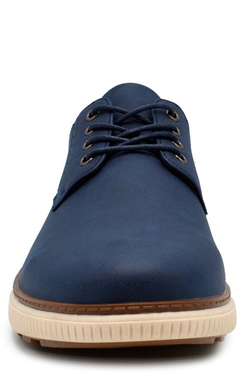Aston Marc Anson Mens Lace-up Faux Leather Casual And Fashion Sneakers In Navy