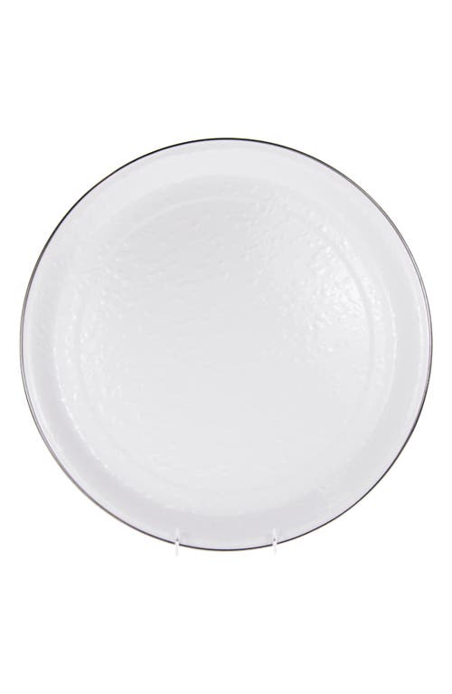 UPC 619199013335 product image for Golden Rabbit Enamelware Enameled Serving Tray in Solid White at Nordstrom, Size | upcitemdb.com