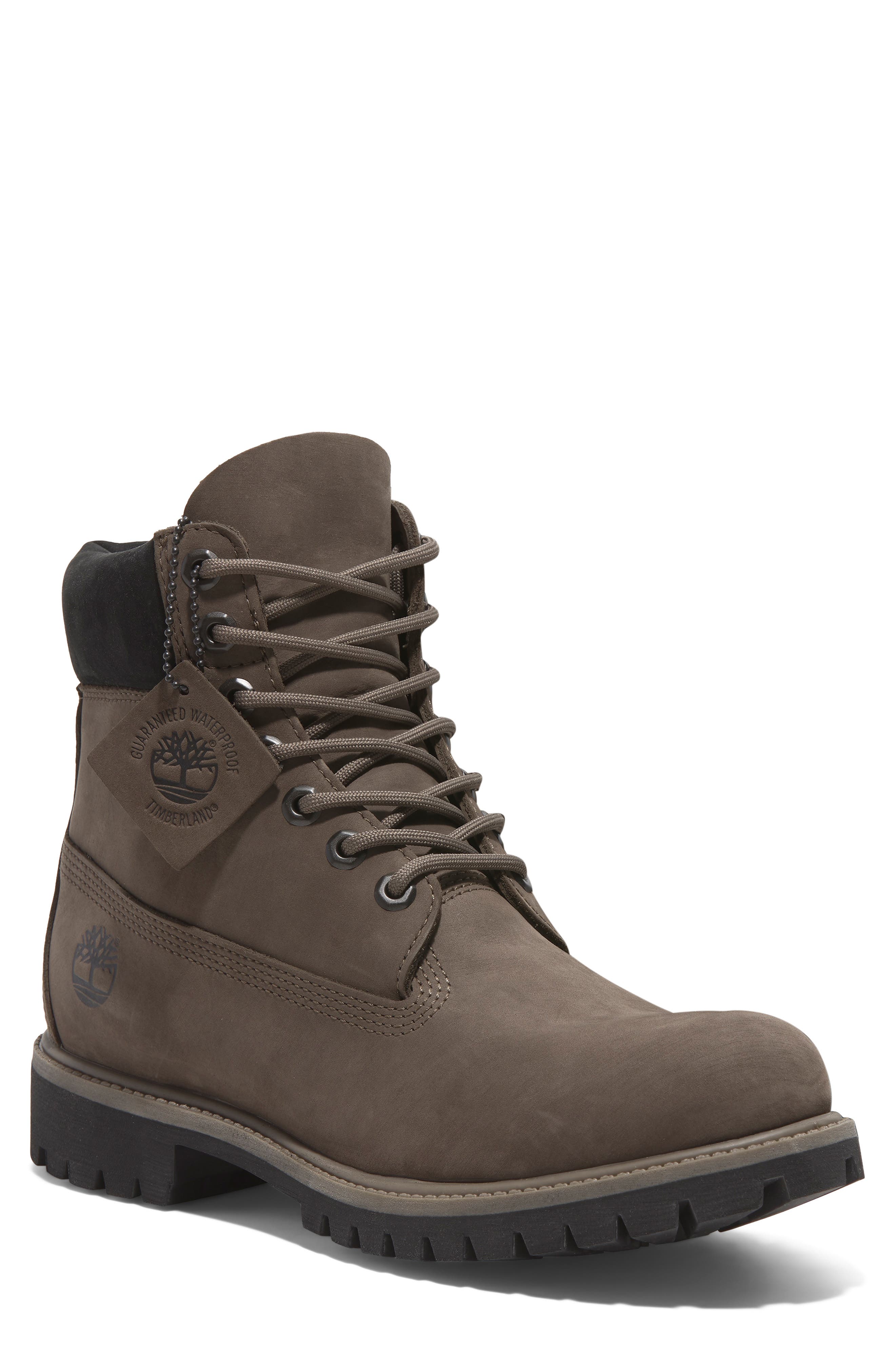 Timberland 6-Inch Premium Waterproof Boot in Medium Brown Nubuck 