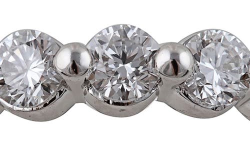 Badgley Mischka Collection Round Lab Created Diamond Band Ring In 0.7 Ctw White Gold