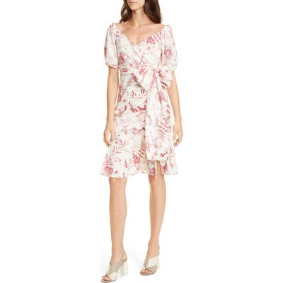 La Vie Rebecca Taylor Averie Wrap Dress, Red