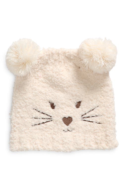 Shop Nordstrom Kids' Double Pompom Critter Beanie In White Whisper