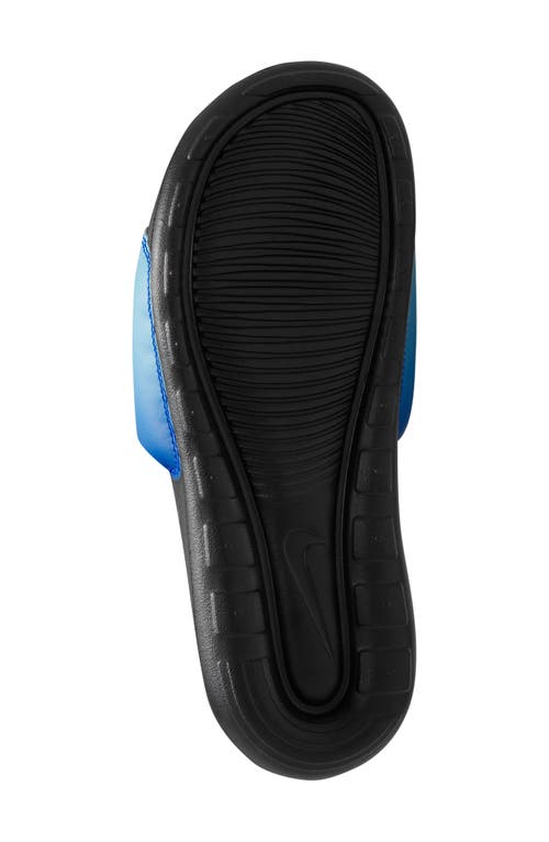 Shop Nike Victori One Slide Sandal In Hyper Blue/chamois/sky Blue