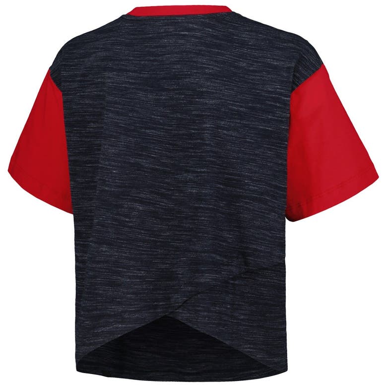 Shop 5th And Ocean By New Era 5th & Ocean By New Era Navy Uswnt Athletic Cross Back Cropped T-shirt