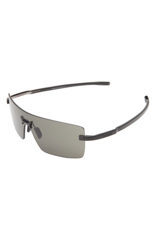 Tag Heuer Flex 136mm Mask Sunglasses In Black/smoke